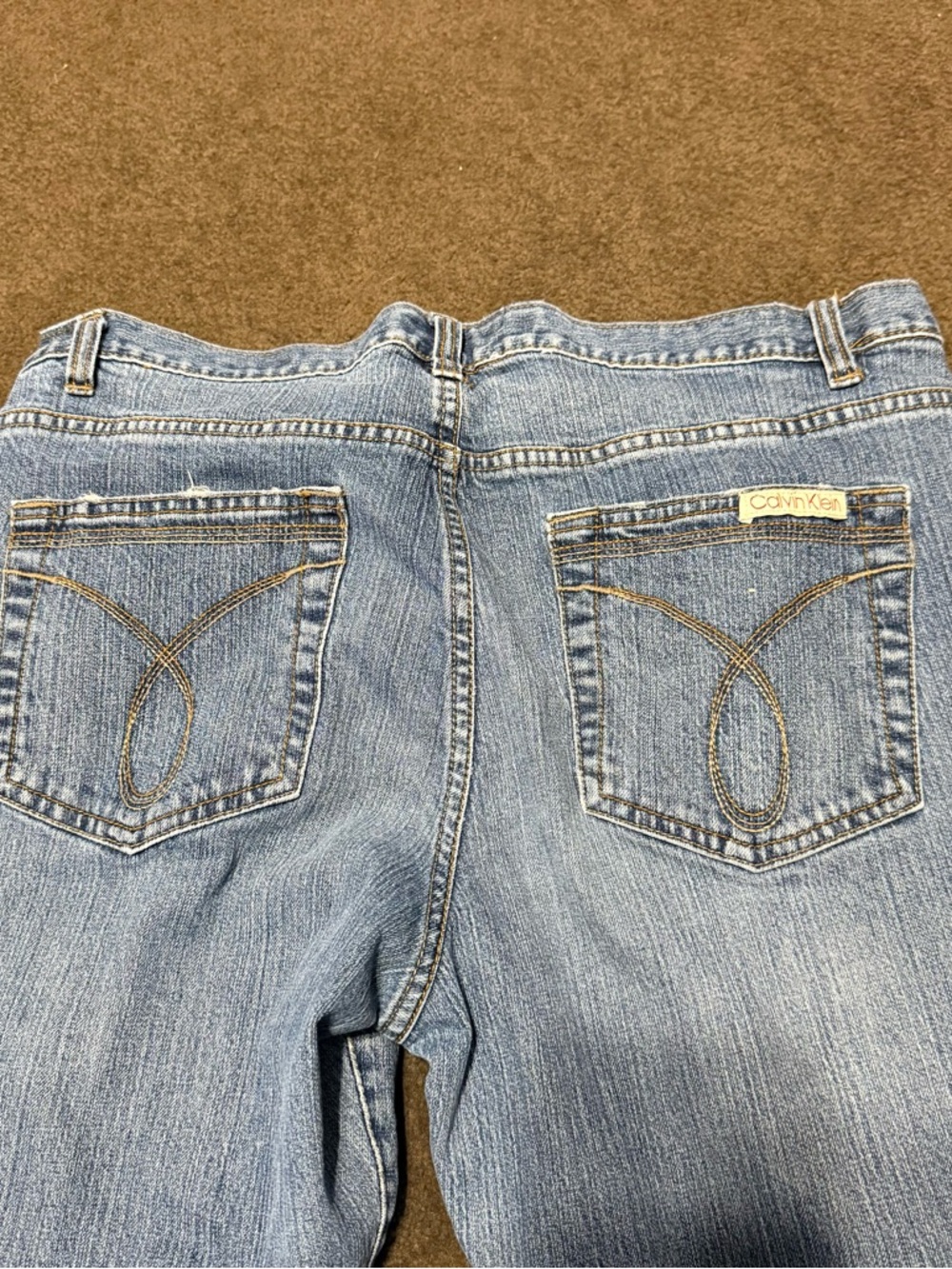 Calvin Klein Light Blue Flare Jeans - Picture 6 of 11